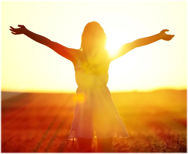 Person enjoying nature